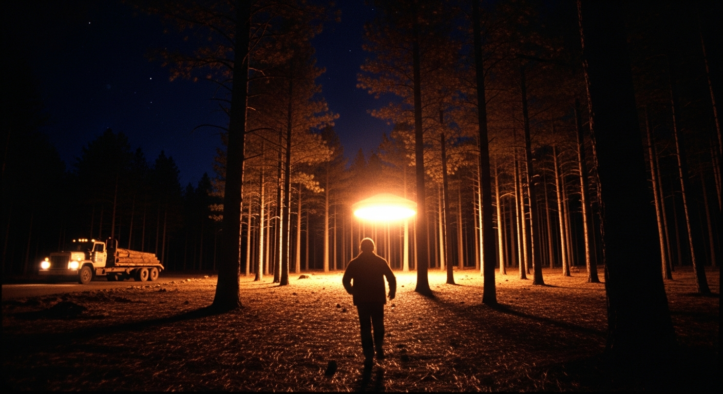 Fire in the Sky: The Night a Timber Worker Vanished Into the Light Above the Pines