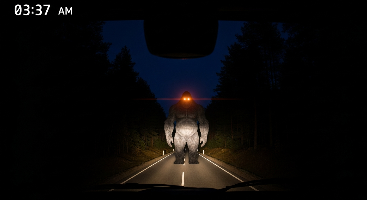 The Thing That Stood in the Road: How a Welsh Lorry Driver's Midnight Run Became Britain's Most Chilling Cryptid Encounter